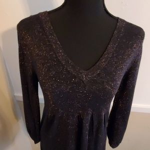 Black sparkly tunic